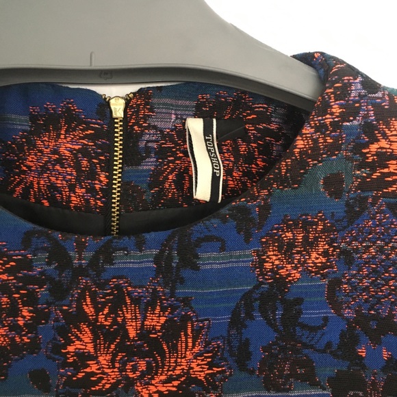 Topshop Embroidered Dress Sz 2 - Picture 3 of 5